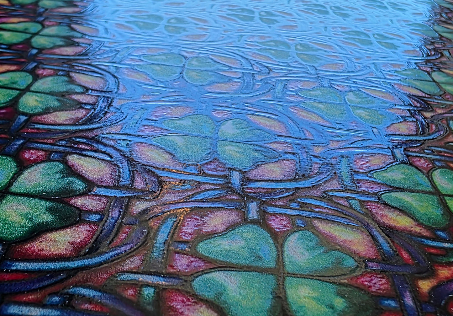 DecoCraft - Cherokee Rose - Style Sheet - Realistic Stained Glass - More Lucky Shamrocks