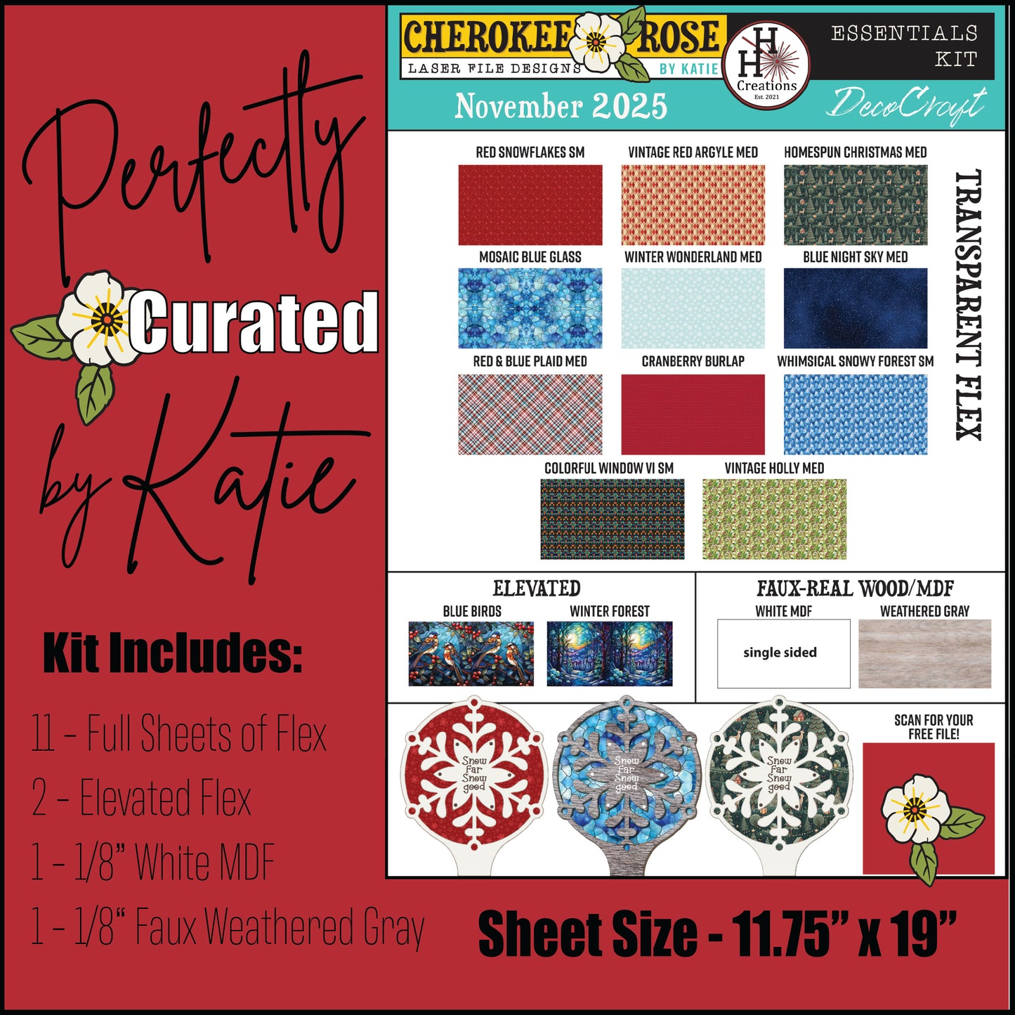DecoCraft - Cherokee Rose - Katie's Mega Essentials Kit - Full Size Sheets - Nov 2025