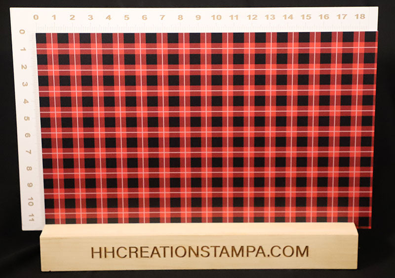 DecoCraft Christmas - Plaid - Red and Black Plaid