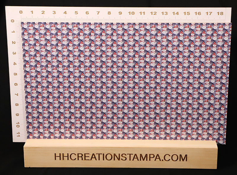 DecoCraft Christmas - Snowmen - Blue Watercolor Snowmen