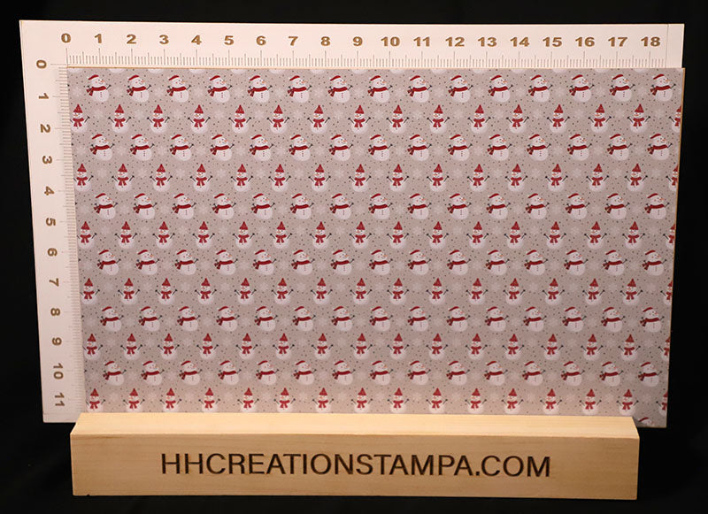 DecoCraft Christmas - Snowmen - Gray Snowflake Snowmen