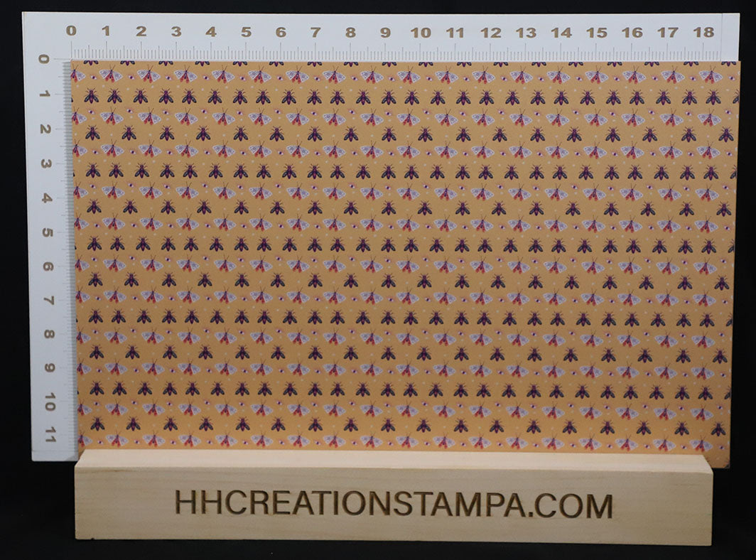 DecoCraft - Halloween - Orange Moths and Flies