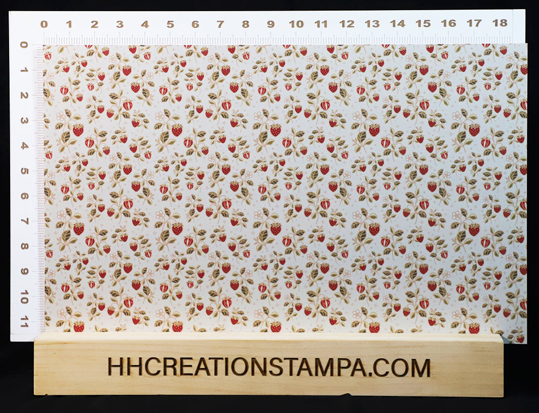 DecoCraft - Flowers & Greenery - Retro Strawberries