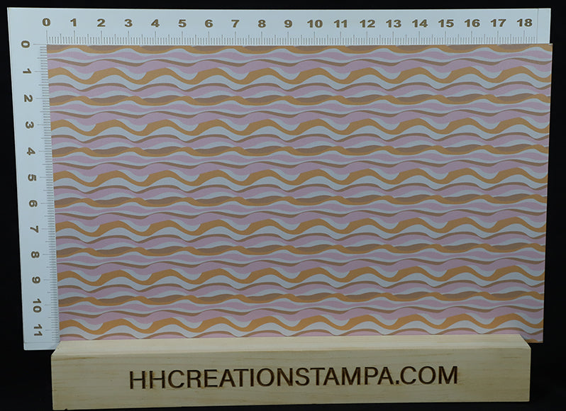 DecoCraft - Abstract - Orange Wavy Lines