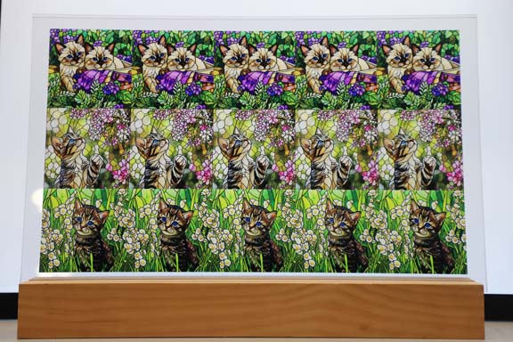 DecoCraft - Scenic Elevated Texture Tiles - Cats - Whiskers in Bloom