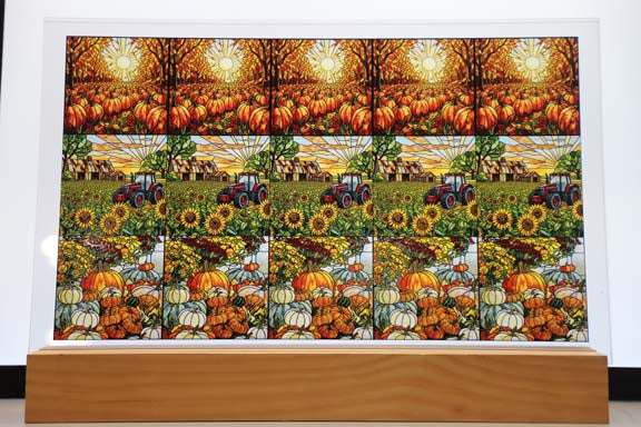 DecoCraft - Scenic Elevated Texture Tiles - Autumn Harvest