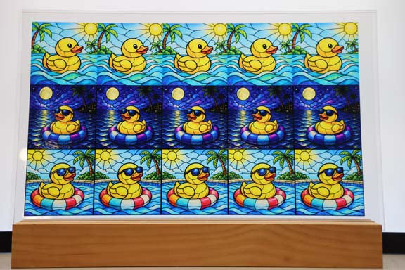 DecoCraft - Studio 1375 - Scenic Elevated Texture Tiles -Rubber Ducks Assortment
