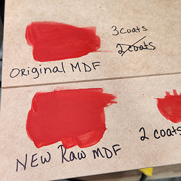 1/4" Raw Premium MDF/HDF Draft Board - Without Slick Finish - 19.75" x 31.75"