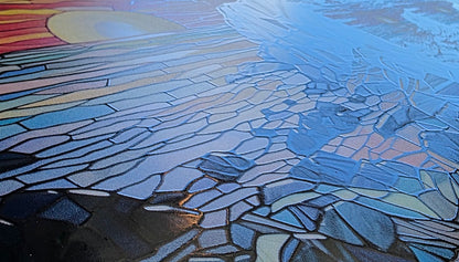 DecoCraft - Scenic Elevated Texture Tiles - Cliffside Evening