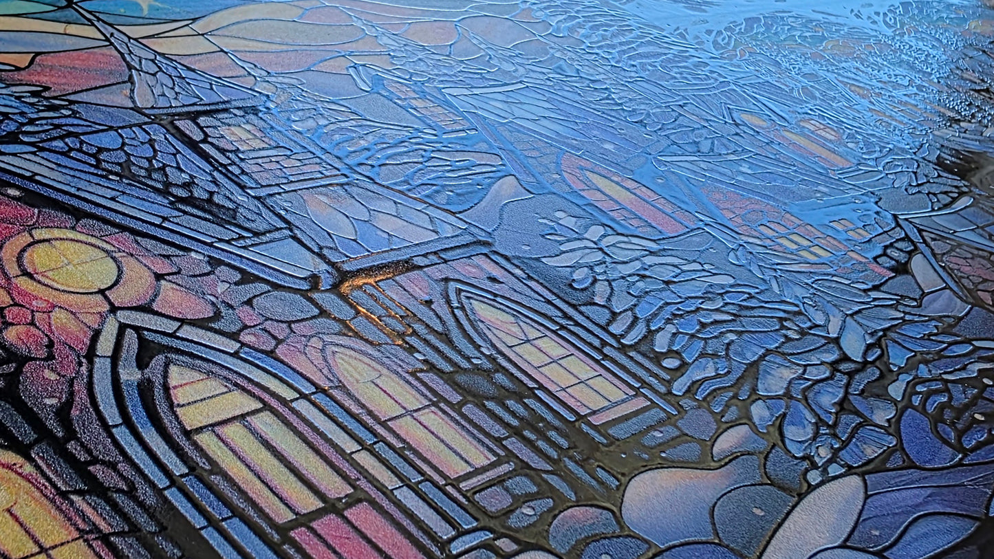 DecoCraft - Scenic Elevated Texture Tiles - Starfall Winter Village