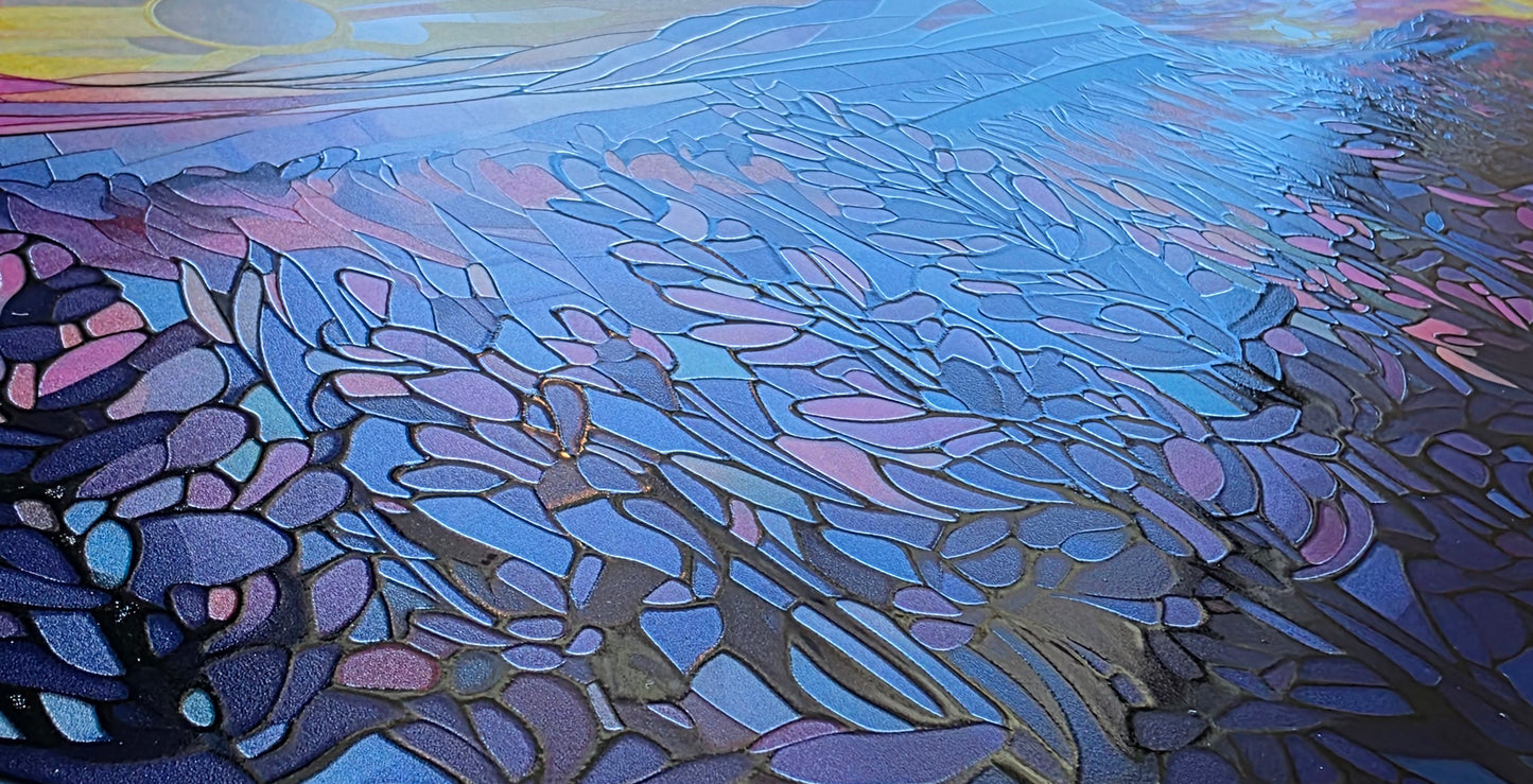 DecoCraft - Scenic Elevated Texture Tiles - Amethyst Fields