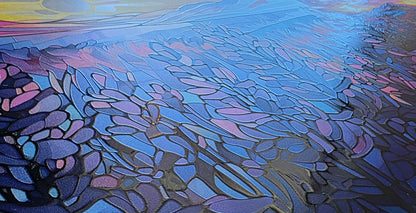 DecoCraft - Scenic Elevated Texture Tiles - Amethyst Fields