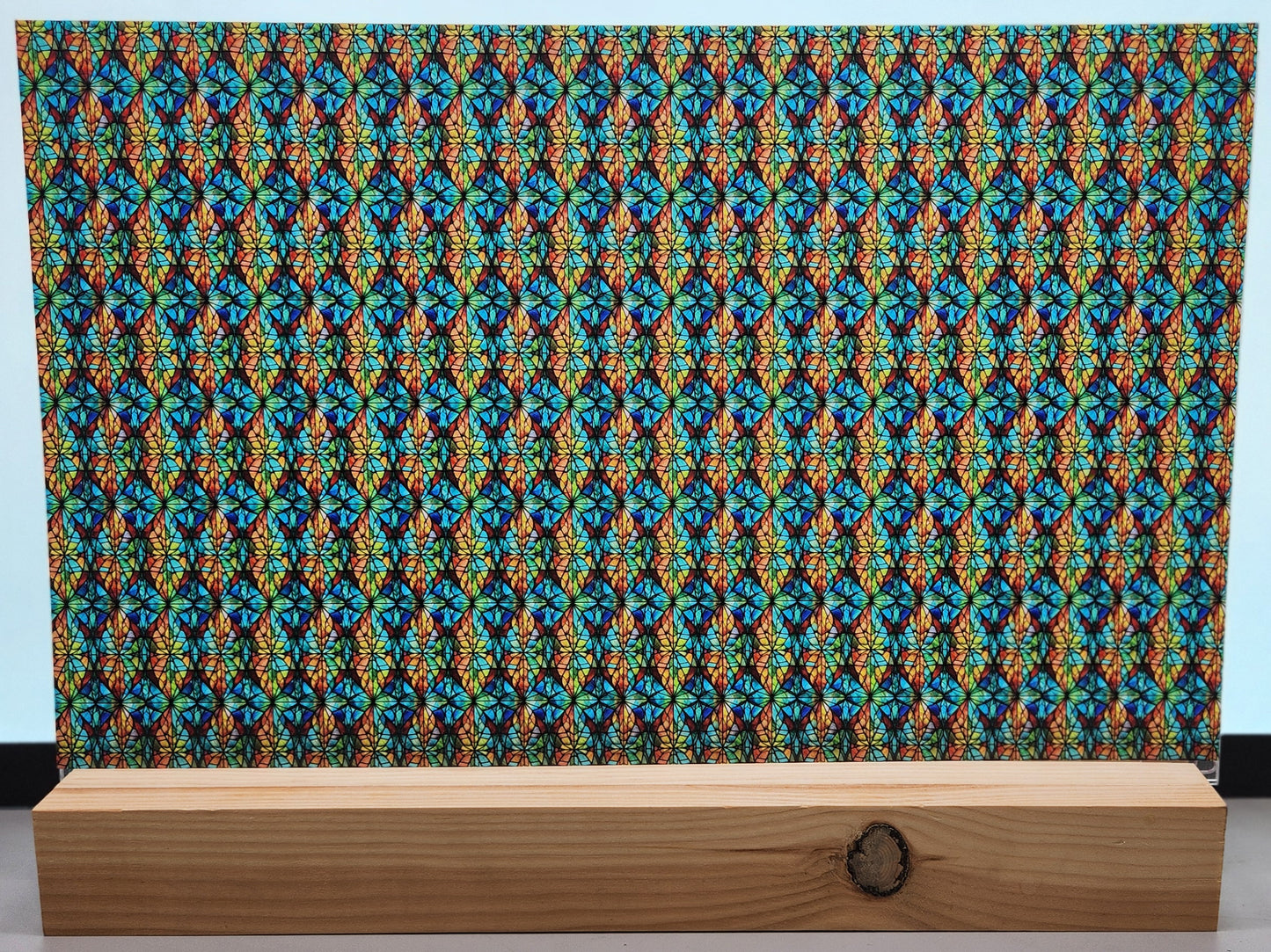 DecoCraft - Elevated Textures - Realistic Stained Glass - Multicolor -Earth Tone III