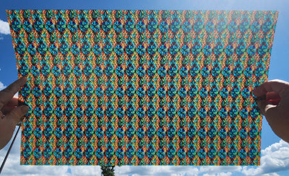 DecoCraft - Elevated Textures - Realistic Stained Glass - Multicolor -Earth Tone III