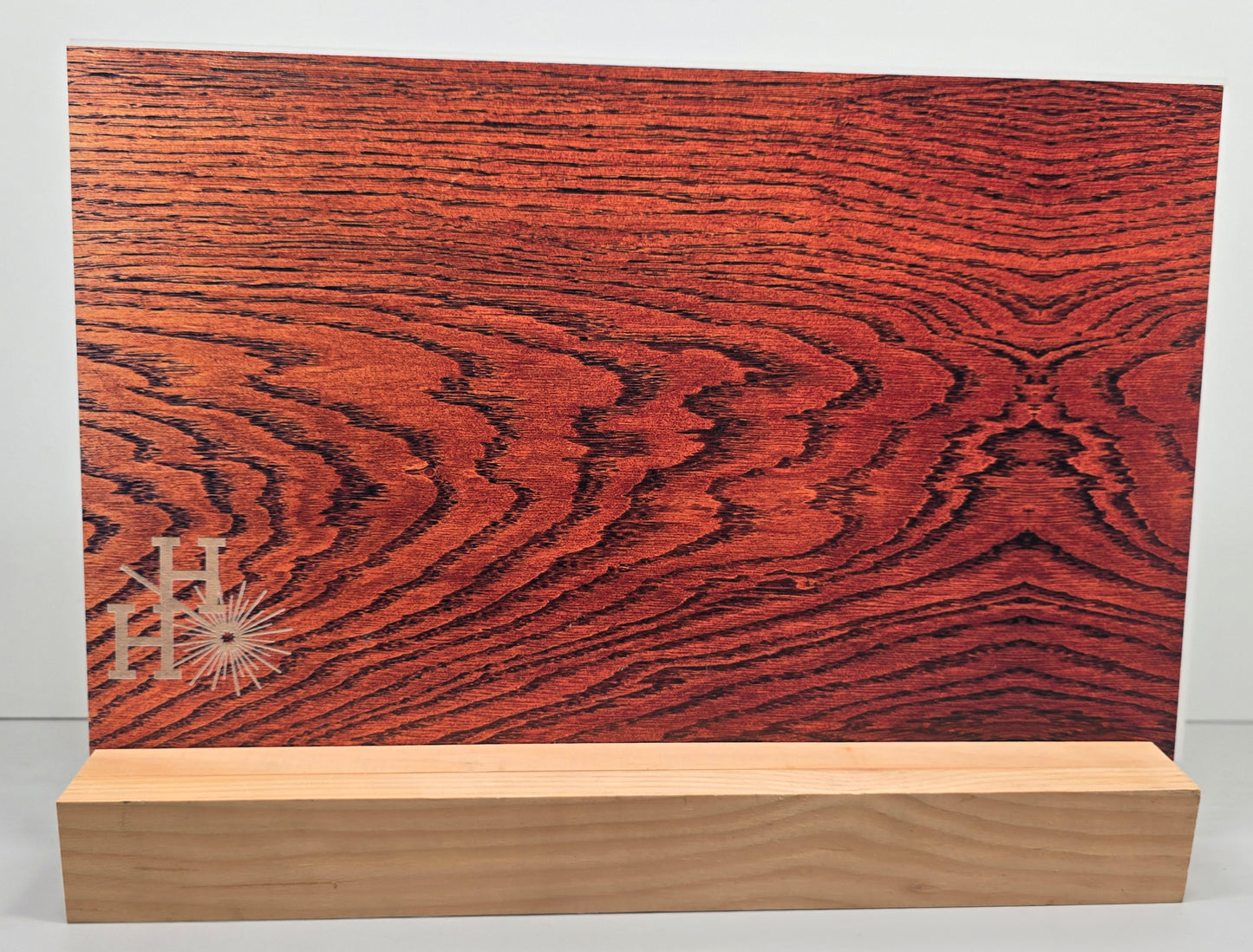 1/8" - Faux-Real Clear Coated Wood - Dark Oak - 11.75" x 19"