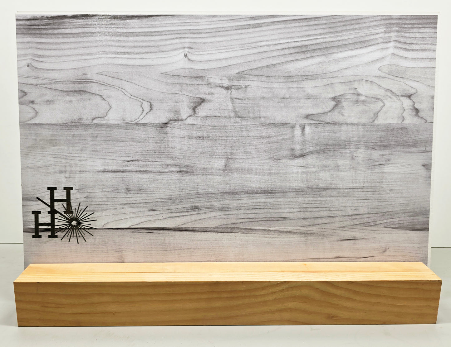 1/8" - Faux-Real Clear Coated Wood - Gray - 11.75" x 19"
