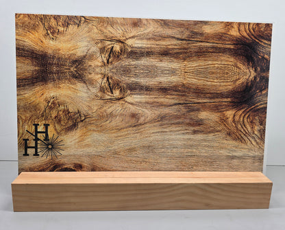 1/8" - Faux-Real Clear Coated Wood - Rustic - 11.75" x 19"