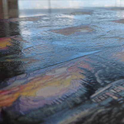 DecoCraft - Elevated Texture - Cherokee Rose - Realistic Stained Glass - Campers