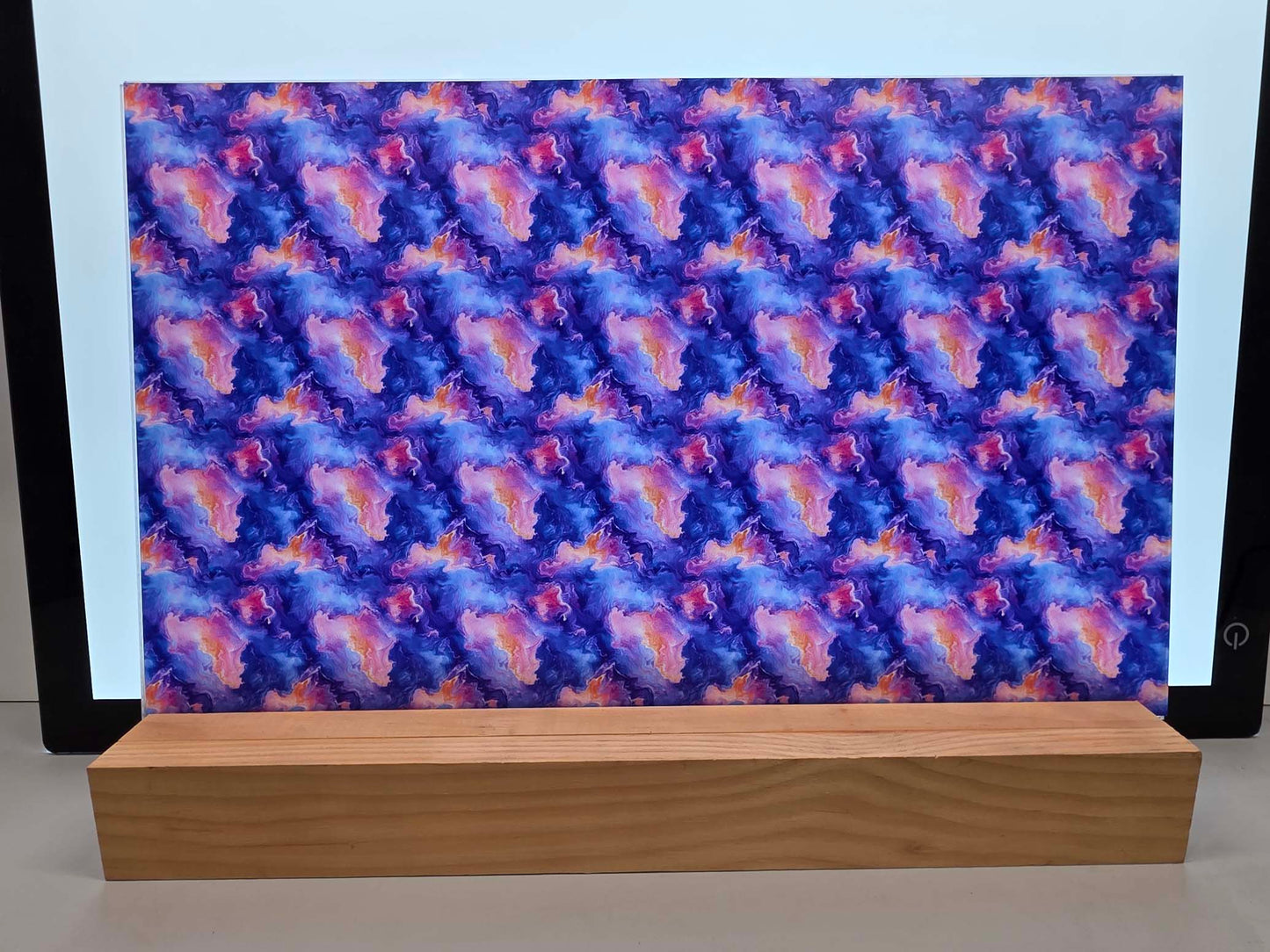 DecoCraft - Marble - Abstract Blue, Orange, & Pink