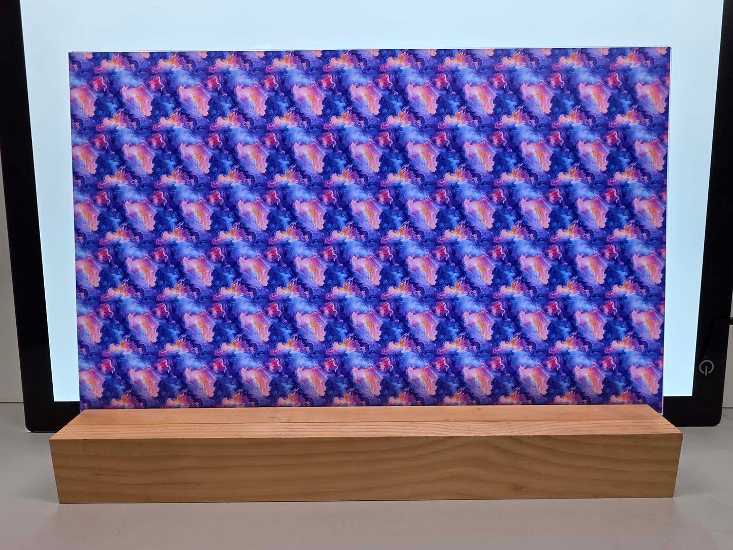 DecoCraft - Marble - Abstract Blue, Orange, & Pink