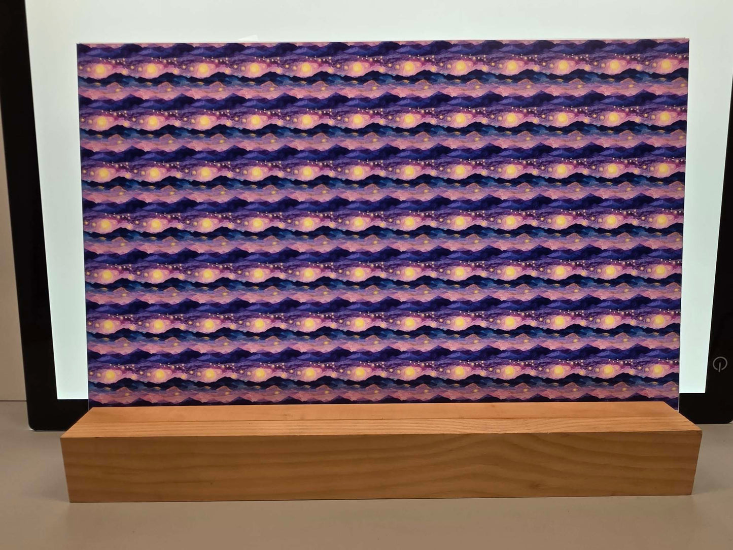 DecoCraft - Skies & Landscapes - Abstract Mountain Moonlight