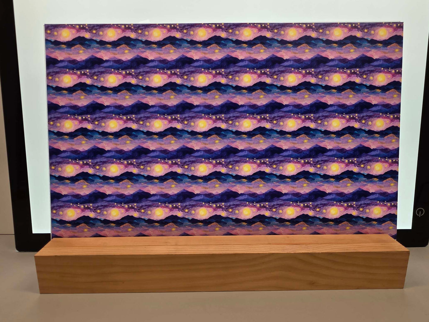 DecoCraft - Skies & Landscapes - Abstract Mountain Moonlight