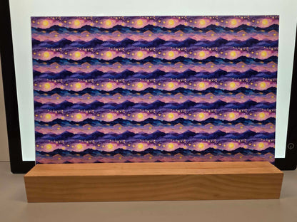 DecoCraft - Skies & Landscapes - Abstract Mountain Moonlight