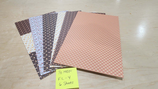 DecoCraft - Office Clean Out - 1/8" Single-Sided MDF - Fall - 6 Sheets (FL-4)