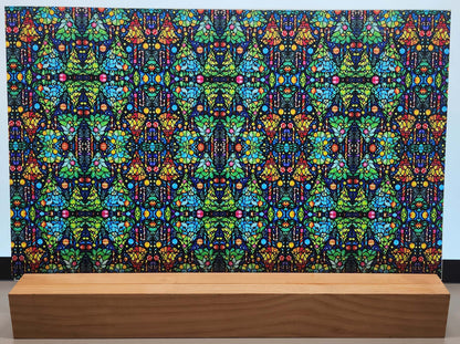 DecoCraft - Elevated Textures - Realistic Stained Glass - Christmas Trees