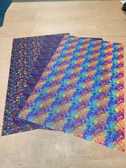 DecoCraft - Office Clean Out - Stained Glass (Flat) Prints - Multiple Bundles Available