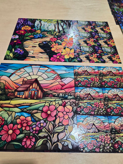 DecoCraft - Office Clean Out - Elevated Textured - Large Scenic Tile Prints - Volume 1 - Multiple Bundles Available