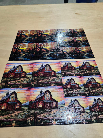 DecoCraft - Office Clean Out - Elevated Textured - Medium Scenic Tile Prints - Volume 1 - Multiple Bundles Available