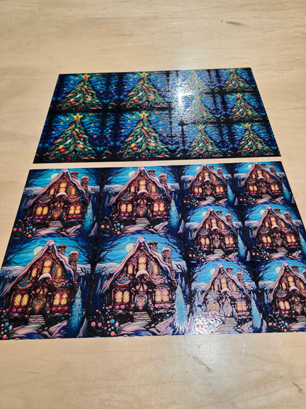DecoCraft - Office Clean Out - Elevated Textured - Medium Scenic Tile Prints - Volume 2 - Multiple Bundles Available