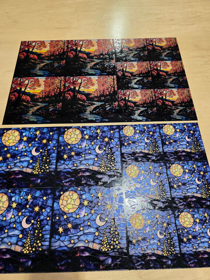 DecoCraft - Office Clean Out - Elevated Textured - Medium Scenic Tile Prints - Volume 2 - Multiple Bundles Available