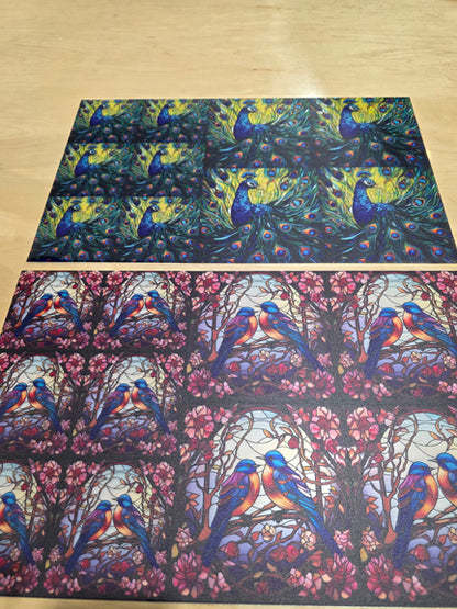 DecoCraft - Office Clean Out - Flat Non-Textured Medium Scenic Tile Prints - Multiple Bundles Available