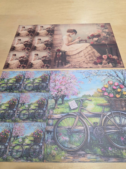 DecoCraft - Office Clean Out - Flat Non-Textured Large Scenic Tile Prints - Volume 1 - Multiple Bundles Available
