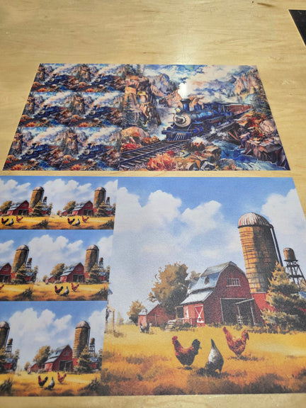 DecoCraft - Office Clean Out - Flat Non-Textured Large Scenic Tile Prints - Volume 2 - Multiple Bundles Available