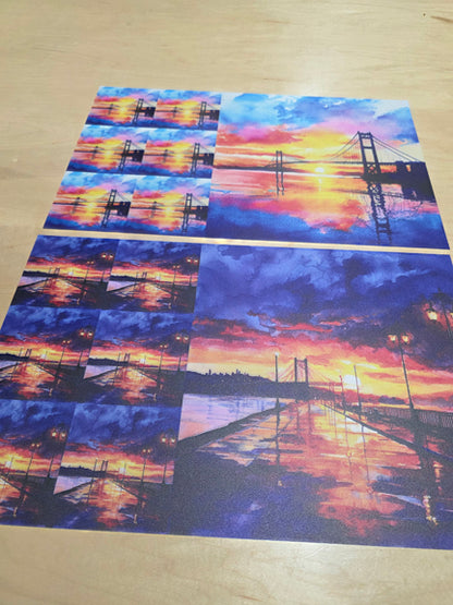 DecoCraft - Office Clean Out - Flat Non-Textured Large Scenic Tile Prints - Volume 2 - Multiple Bundles Available