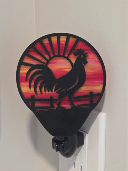 Rooster Nightlight SVG File | Laser Cut Digital Download