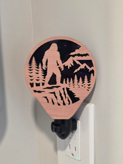Bigfoot Nightlight SVG File | Laser Cut Digital Download