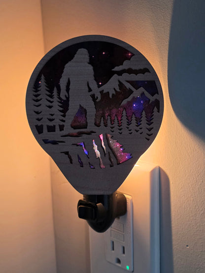 Bigfoot Nightlight SVG File | Laser Cut Digital Download