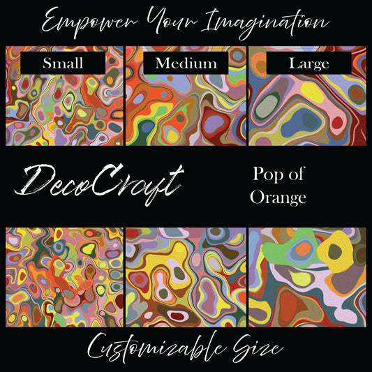 DecoCraft - Abstract - Pop of Orange