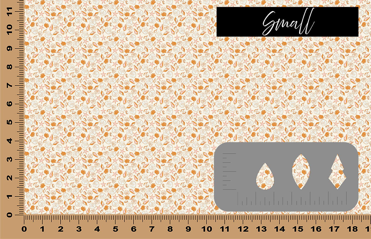 DecoCraft - Summer - Retro Orange Sea Shells