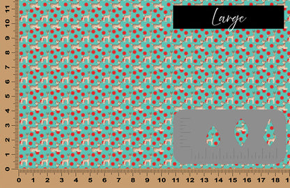 DecoCraft Christmas - Vintage Christmas - Reindeer Teal