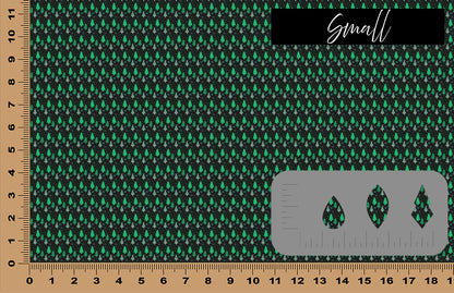 DecoCraft Christmas - Green Doodle Christmas Trees