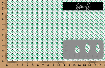 DecoCraft Christmas - Green Doodle Christmas Trees