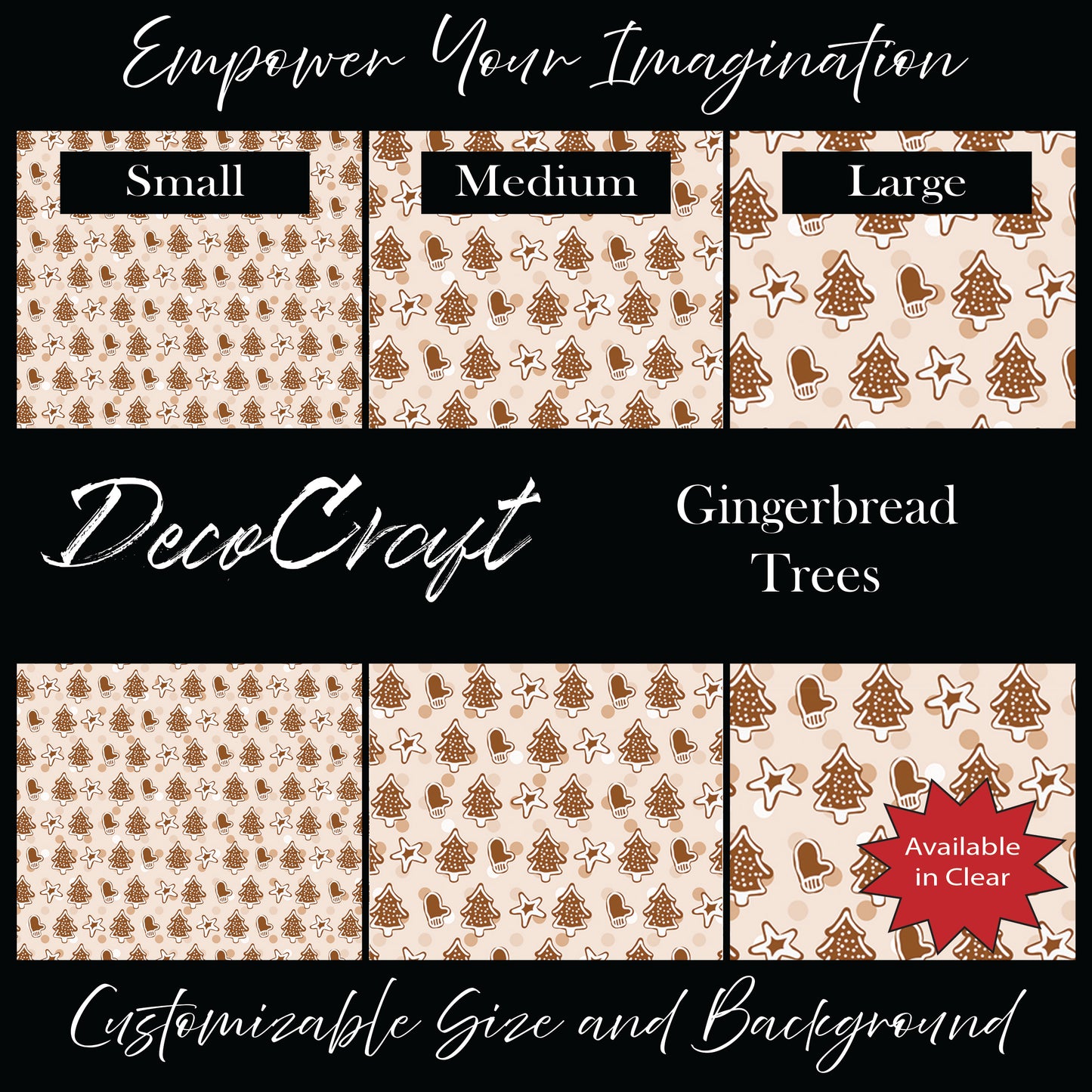DecoCraft Christmas - Gingerbread Trees