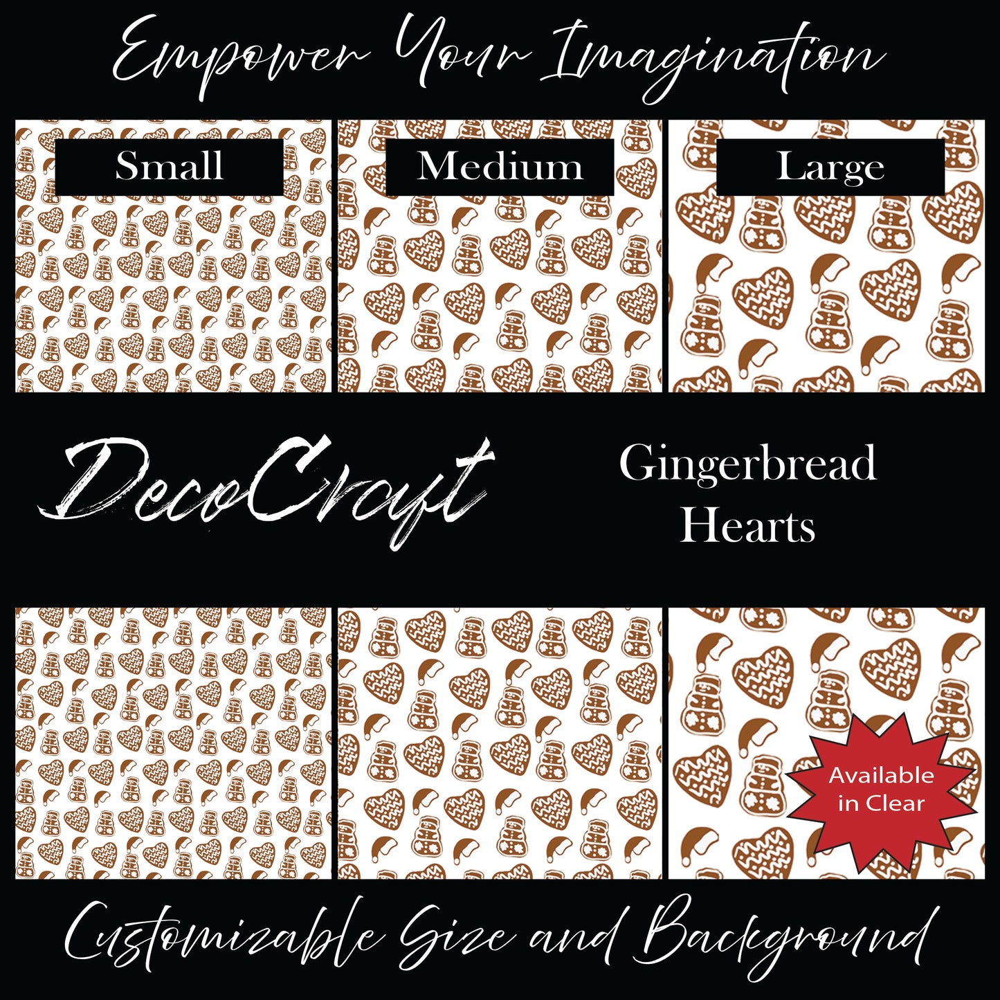 DecoCraft Christmas - Gingerbread Hearts
