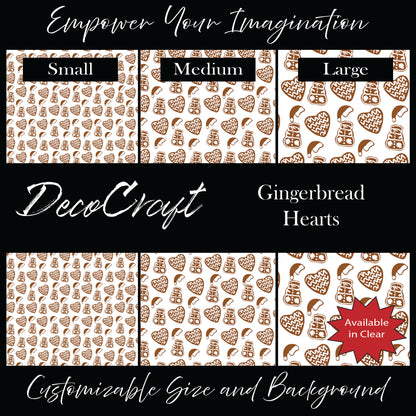 DecoCraft Christmas - Gingerbread Hearts