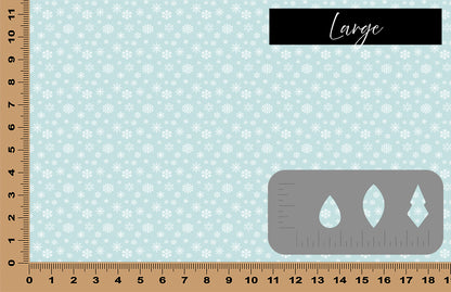 DecoCraft Christmas - Winter Wonderland - Light Blue Snowflakes